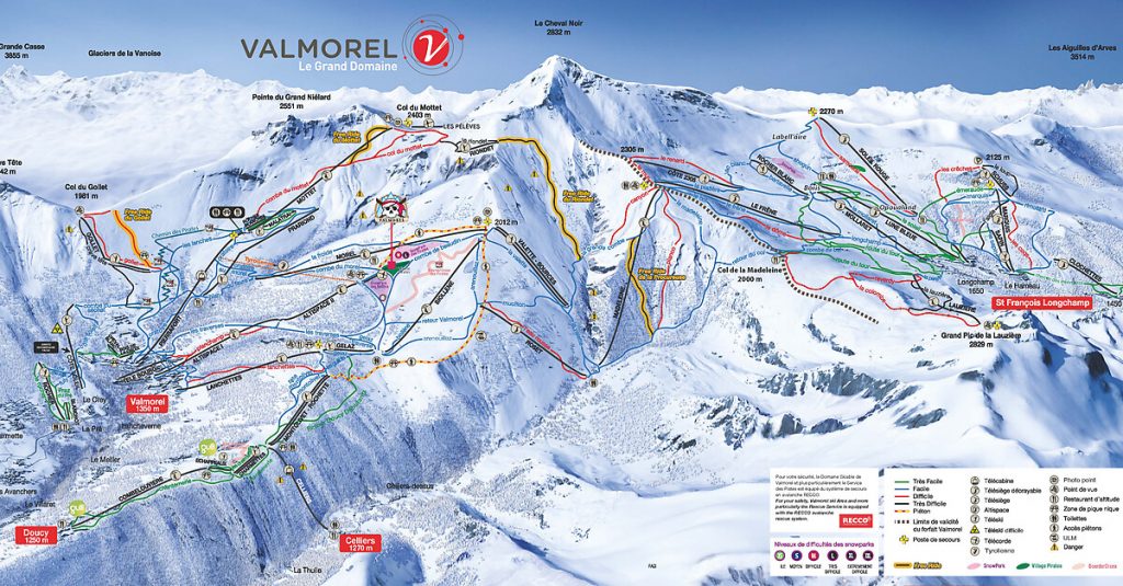 plan des pistes